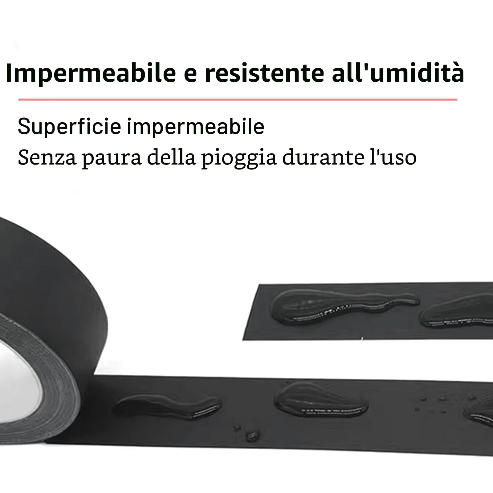WELSTIK Nastro Telato Nero - 4 Rotoli di Nastro 27m x 50mm - Gaff Tape extra forte - Gaffa Tape Impermeabile -Per progetti di bricolage e riparazioni domestiche.