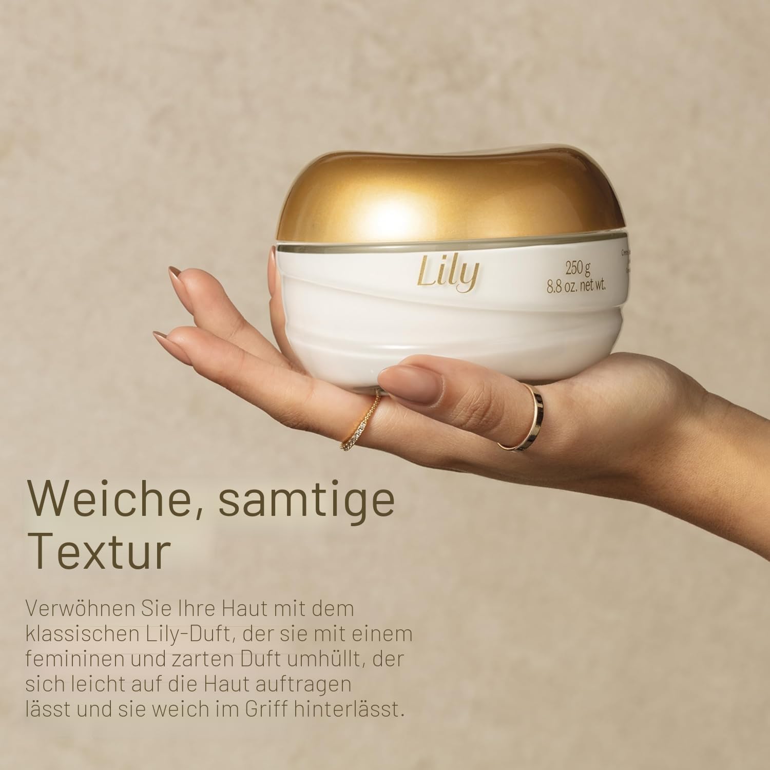 O BoticárioLily Geschenkset mit Parfüm und Hautpflege: Parfümierte Körpercreme, Satin, 250 g und Eau de Parfum, EDP, 75 ml