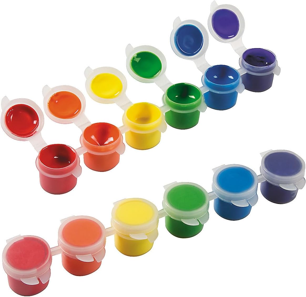 Fun Express Rainbow Acrylic Paint Strips Classpack - Educational And Learning Activities For Kids - VBS Vacation Bible School Supplies/Decor - 24 Pieces