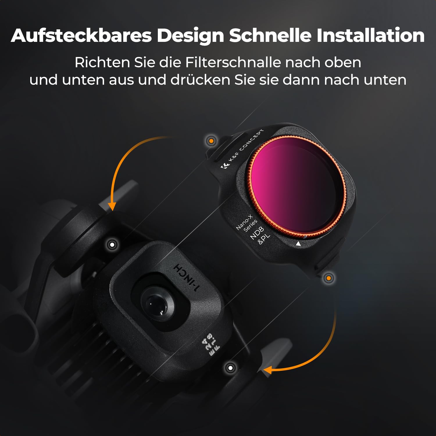 K&F CONCEPT Mini 5 Pro Bright Day ND/PL,CPL Filter,6 Stück CPL, ND4&PL,ND8&PL,ND16&PL,ND32&PL,ND64&PL Filter Kompatibel mit DJI Mini 5 Pro