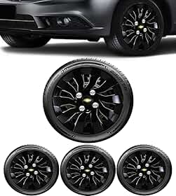 Jogo 4 Calotas Esportiva Street Preto Bilhante Aro 14 CHEVR Onix Prisma Spin Agile Cobalt Sonic Montana Meriva Zafira Corsa Hatch Sedan Classic Joy Maxx Premium