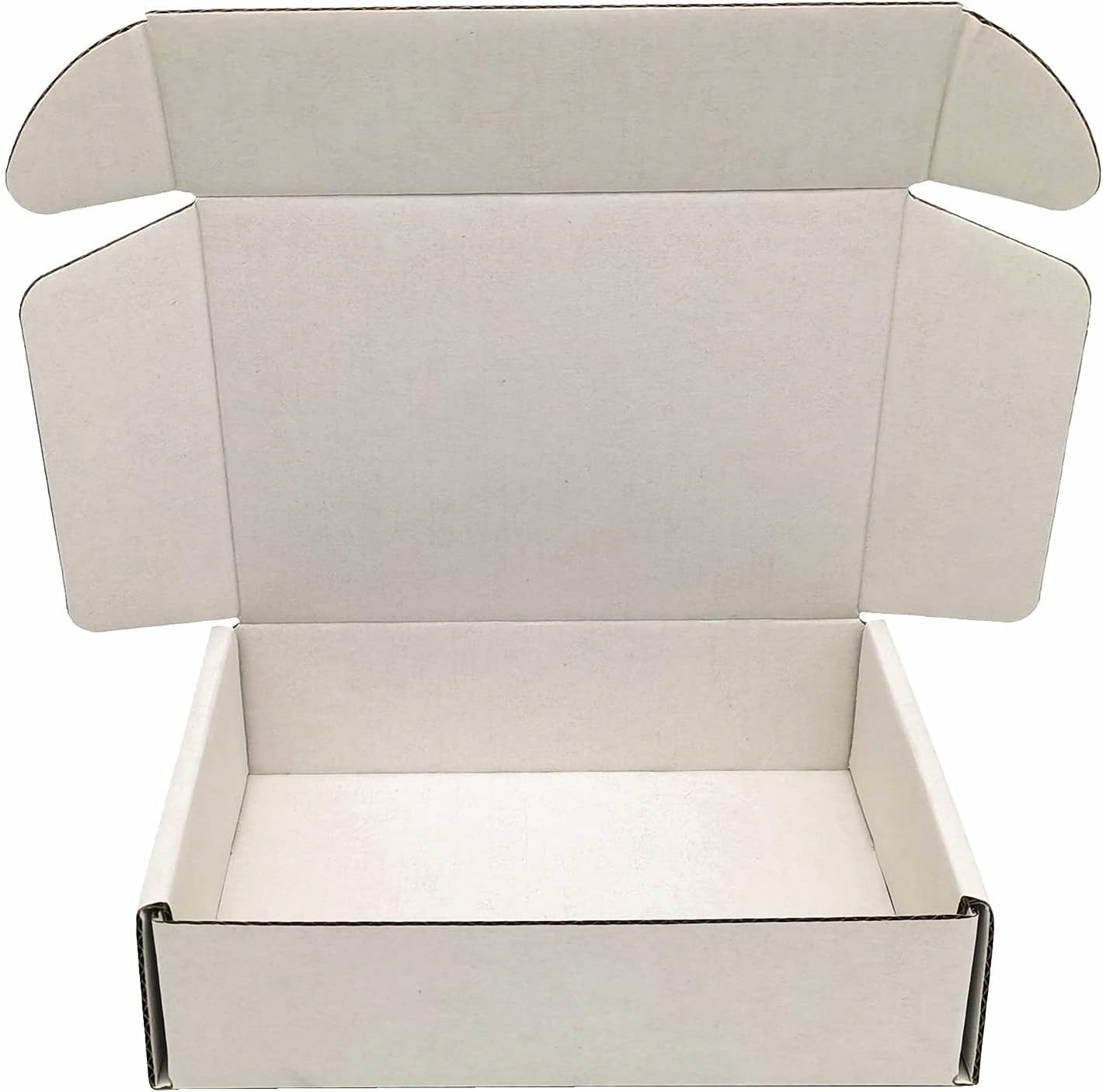 Small Cardboard Shipping Box Mailers 6x4x1.6 Inch White