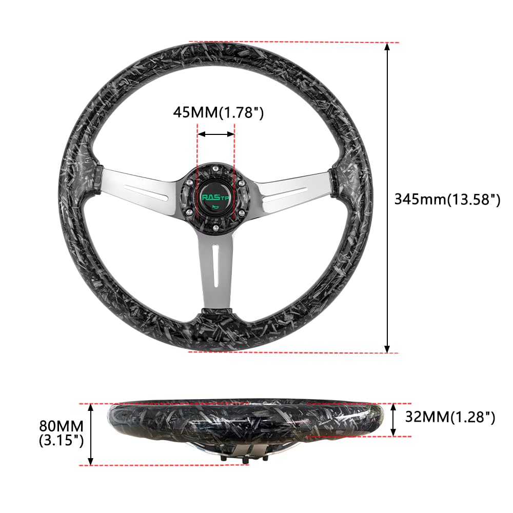 ディープコーンステアリング Amazon | life_mart ディープコーン ステアリング ハンドル 35φ 70mm