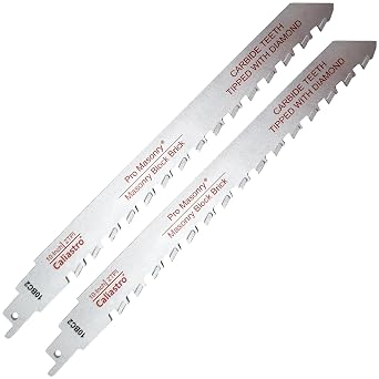 9-Inch Brick, Masonry, Porous Concrete, Engineered Stone Saw Blade for Reciprocating/Sawzall Saws - 2-Pack - Caliastro