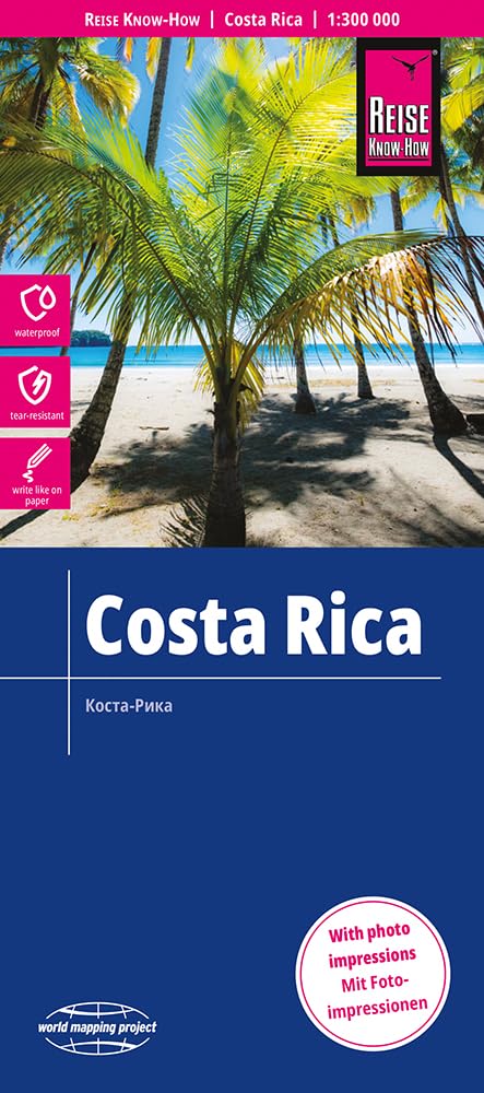 Costa Rica (1:​300.000): reiß- und wasserfest (world mapping project)