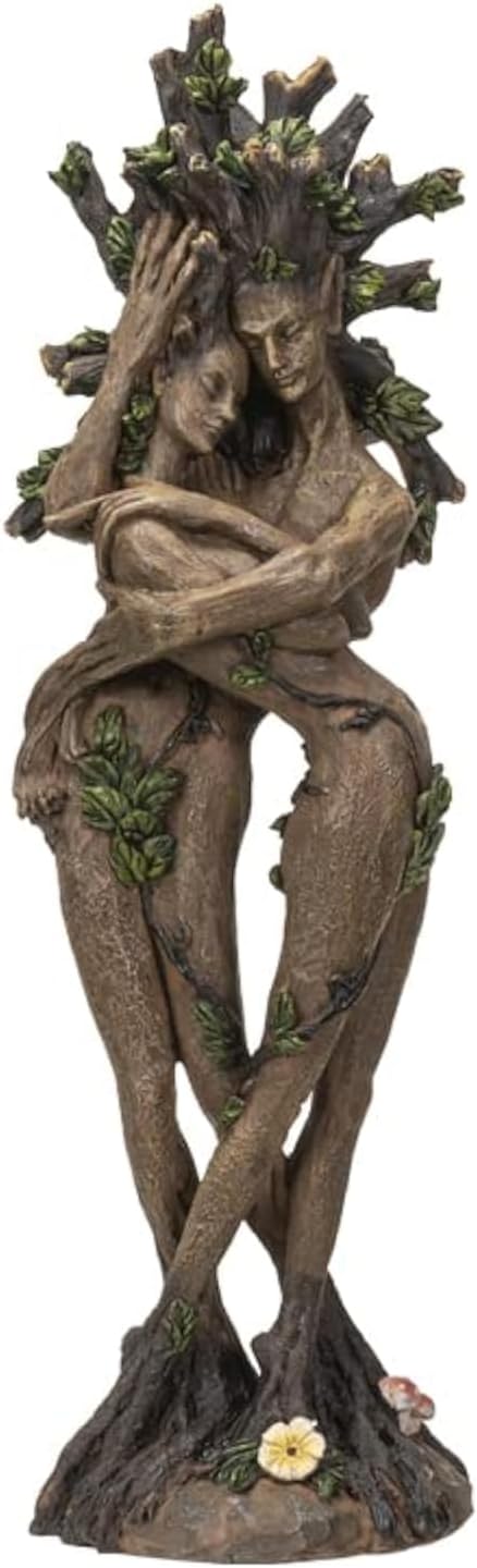 Pacific Giftware Tree Ent Couple Figurine, 12.6-inch Height, Resin, Table Decoration