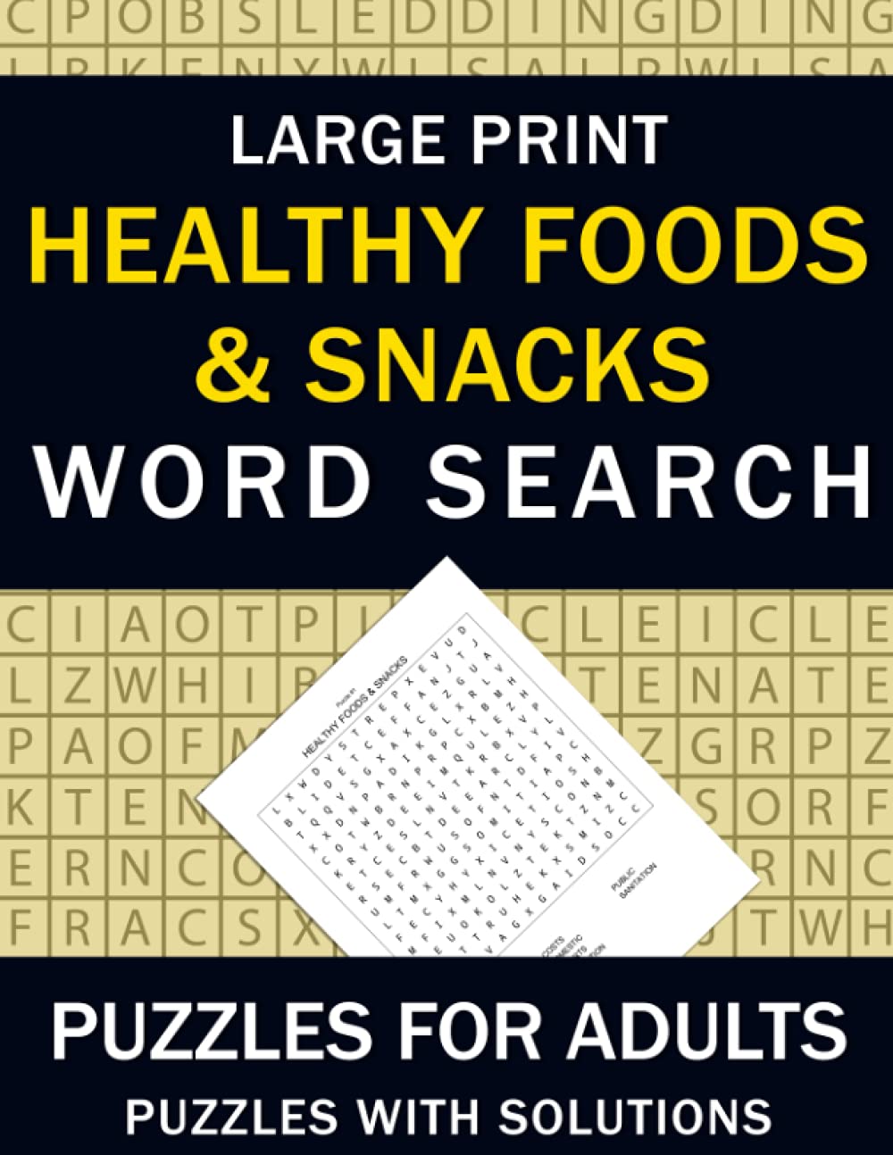 Buy Large Print y Foods & Snacks Word Search Puzzles for Adults y
