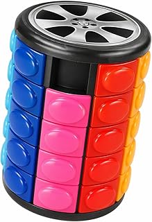 スリックル輪5 立体パズル 8色5段 回転スライド色あわせゲーム 論理的思考 フィジェットトイ 知育玩具