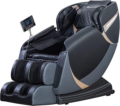 PayLessHere Full Body Shiatsu Massage Chair with Gravity, Air Massage System, Wormwood Therapy, and Bluetooth Speaker, Black