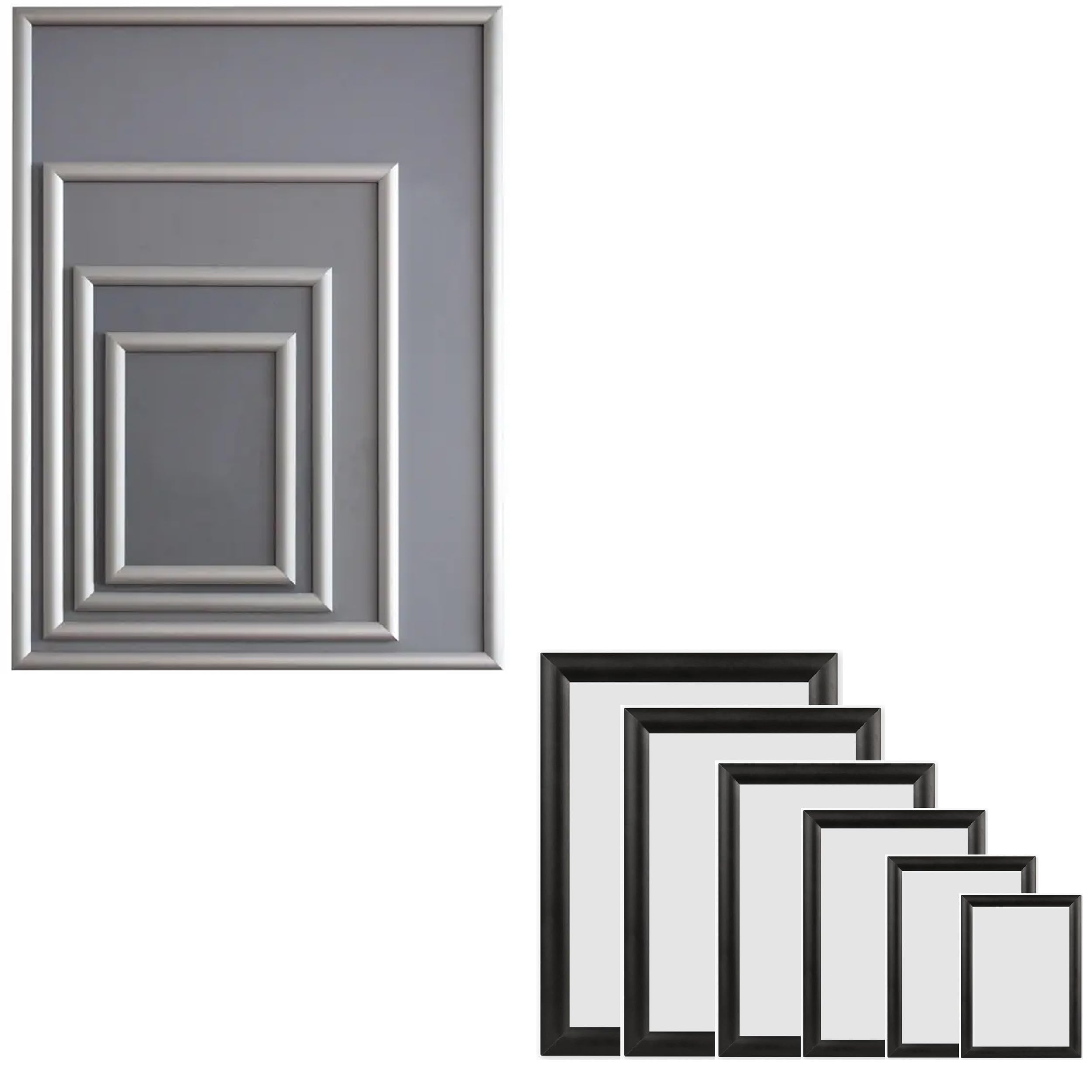 My Shopfittings 1 X Black A4 Aluminium Snap Frames Click Sign Or Poster Holder Ideal As Menus & Certificates Display In 6 Sizes (1 X Black A4)