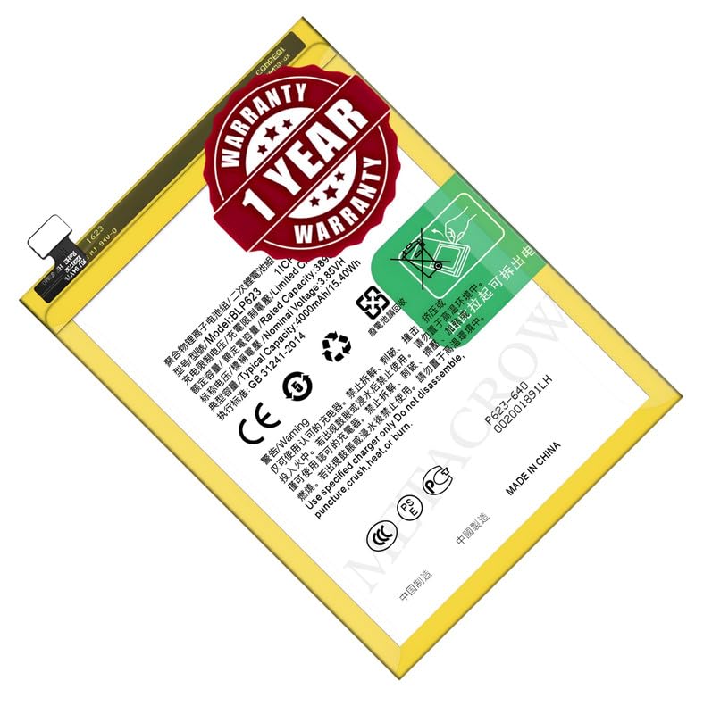 Image of Original BLP623 Battery Compatible for Oppo R9s Plus (CPH1611) | F3 Plus (CPH1613) - (4000mAh) - 1 Year Warranty JK1