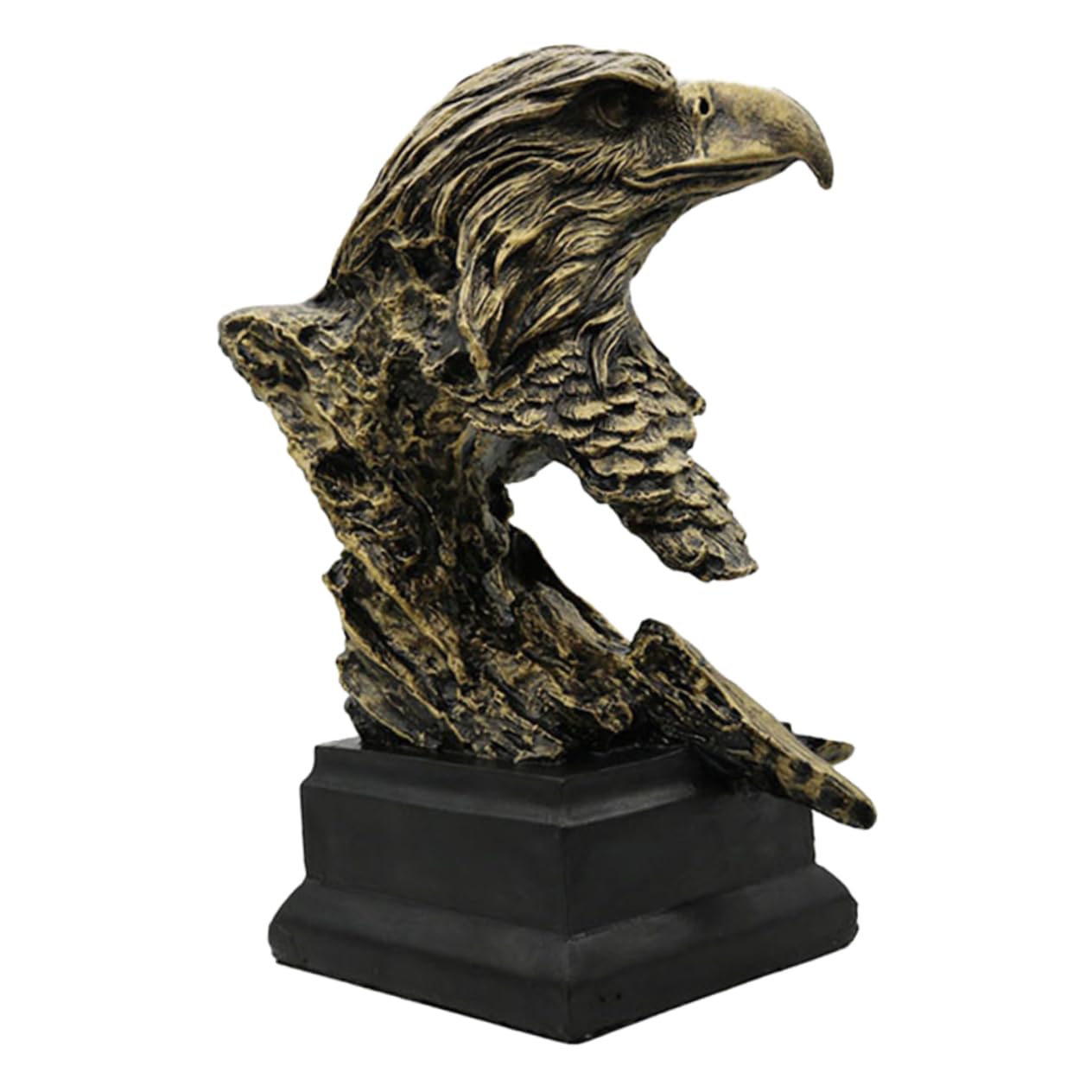 Ornement Aigle Cabilock en or rétro pour décoration de bureau intérieure