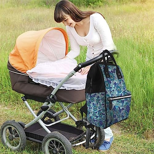 Sac à dos à couches fleuri pour simplifier vos sorties avec bébé au parc