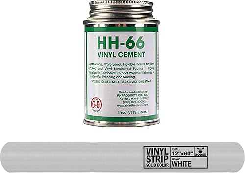 Vista 12 de HH-66 Kit de reparación de vinilo Kit de reparación de casa inflable Incluye adhesivo de 4 onzas y rollo de vinilo para reparaciones flexibles