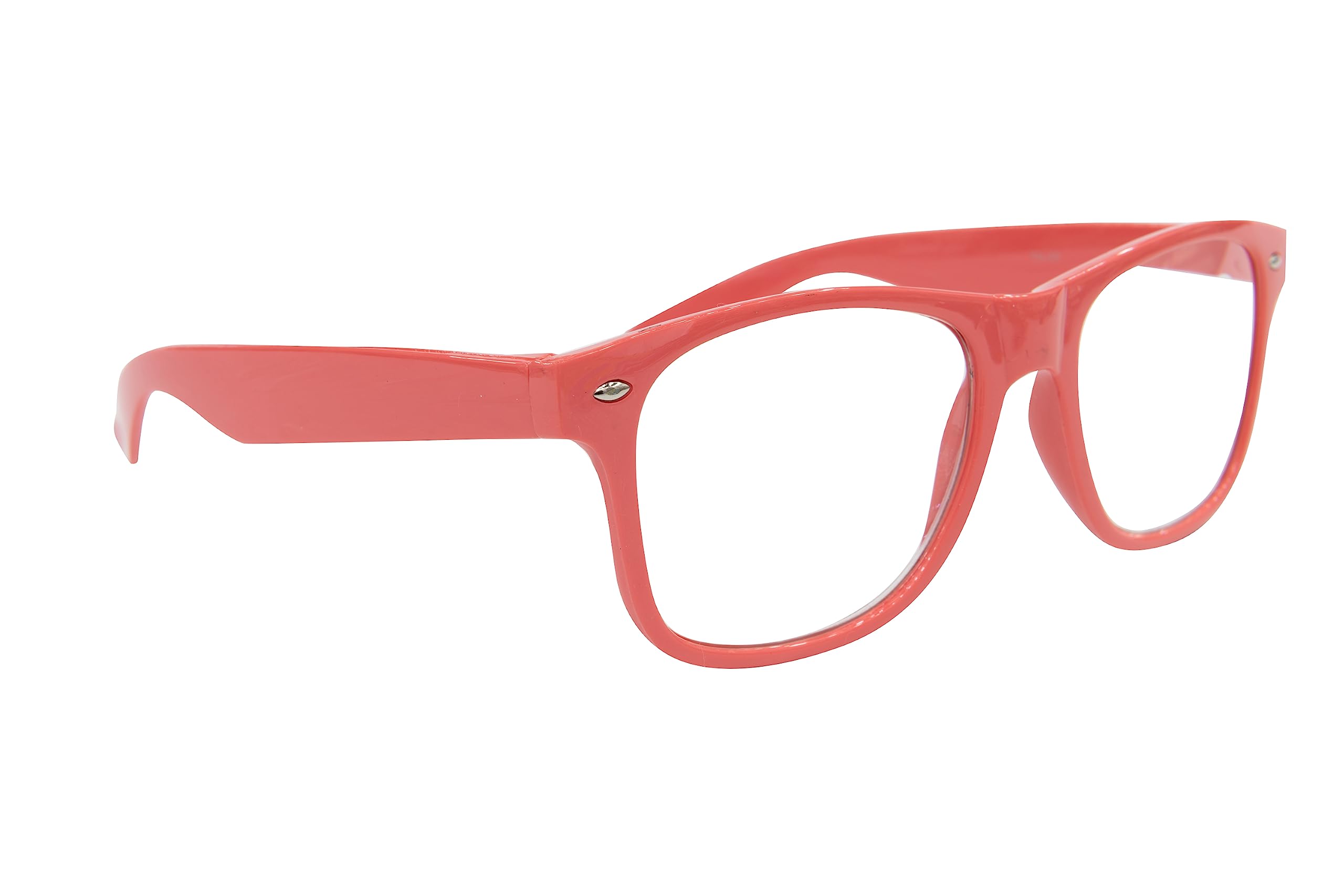 Fads & Fashions Unisex Pink Salmon Classic Retro Oversized Style Mens Womans Geek Nerd Reading Glasses With 35 Colours Tn49 (, 2.00, Multiplier_x)
