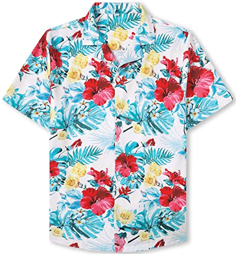 Image of SANGTREE Family Matching Hawaiian Outfits , Casual Beach Travel Clothes ,Vacation Clothing Set for Women & Men & Girls & Boys