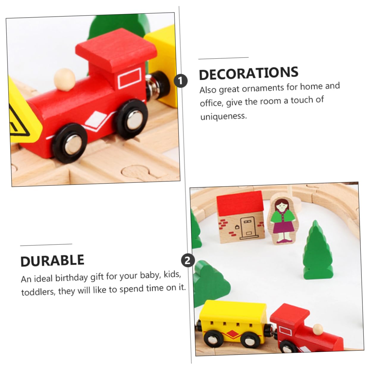 Giocattoli Di Legno Puzzle Per Ragazzo Set Di Vagoni Ferroviari in Legno Di Faggio Giocattoli Educativi Per Ragazzo Puzzle Per Per
