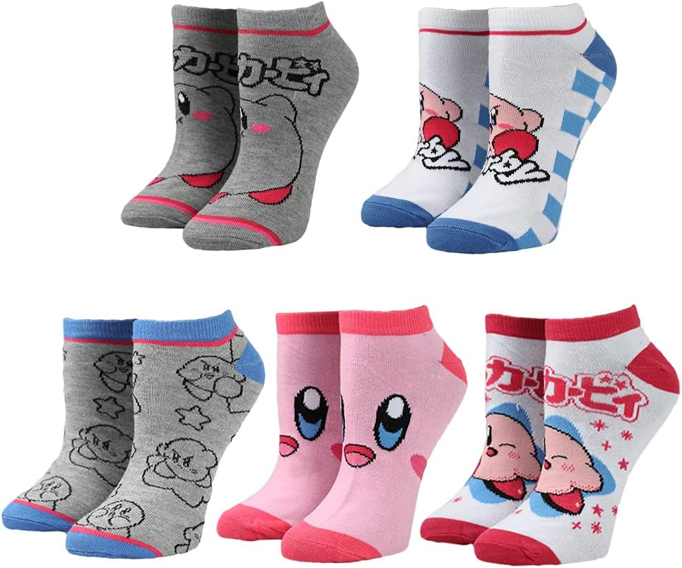 BioworldKirby Casual Ankle Sock 5-Pack Set