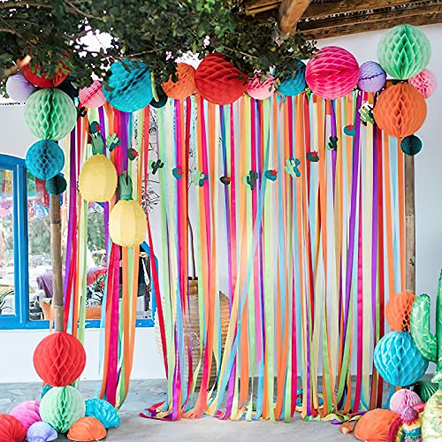 Bbeitoo Rainbow Crepe Paper Streamers，Party Backdrop Decorations ，Suitable For Birthday，Weddings， Halloween，Christmas，Baby Shower Decorations (6 Pieces) #TOP1