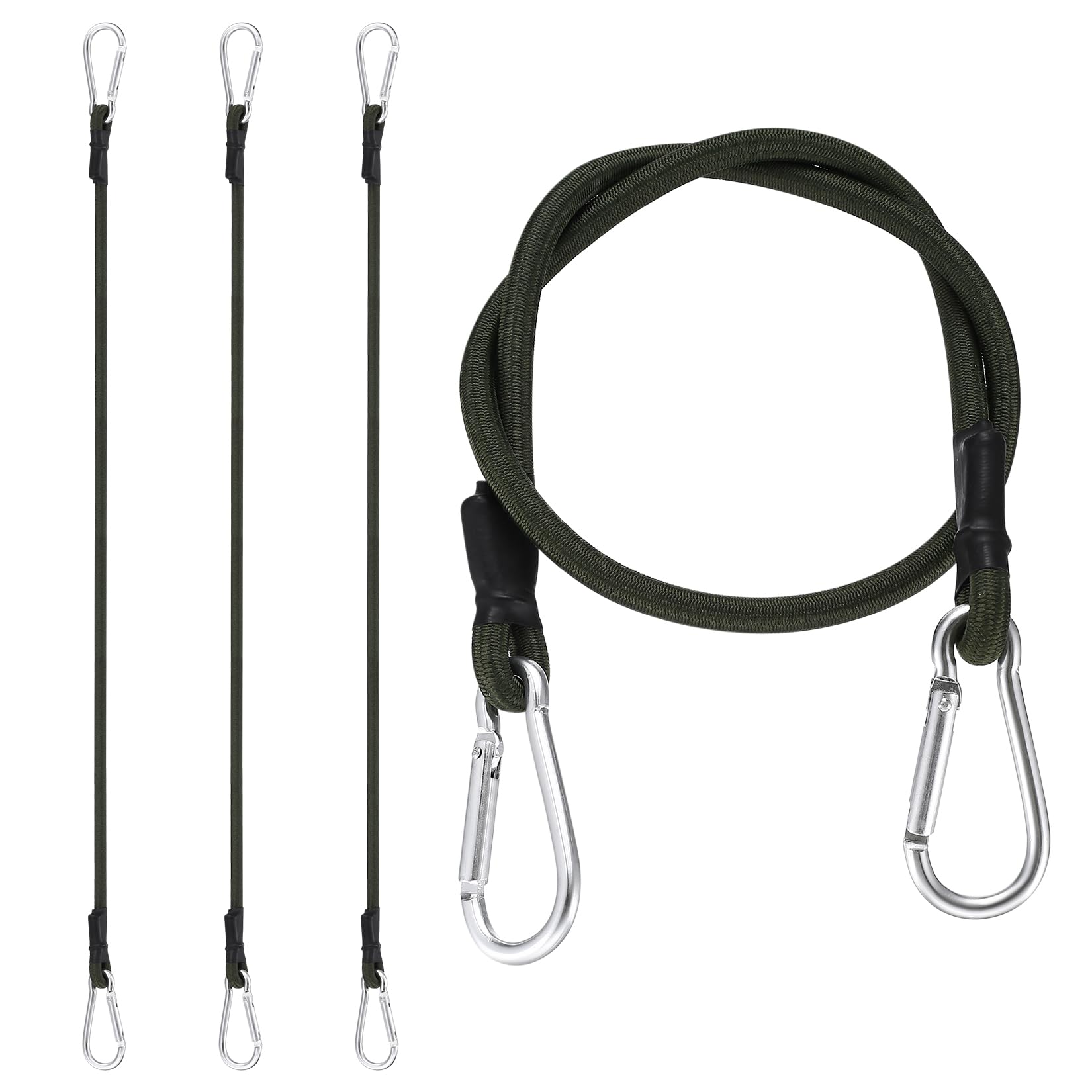 Akicderu Tendeur En Caoutchouc Avec Mousqueton, 60 Cm Avec