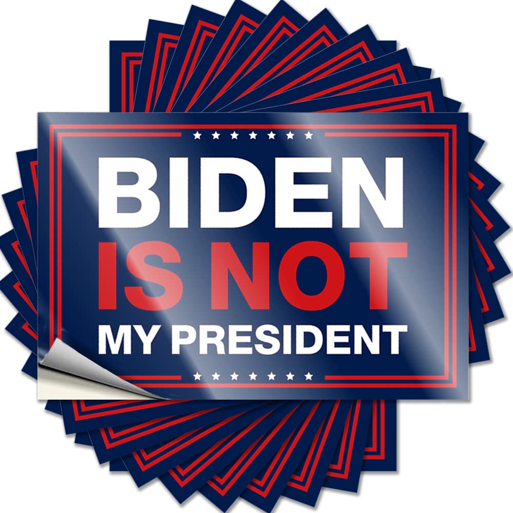Western Cute Sticker - Biden is Not My President Removable Decal Door Easy Peel for Alcohol(8X12CM)