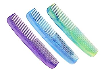 Lily Grooming Multicolor Hair Combs For Women, Pack of 3