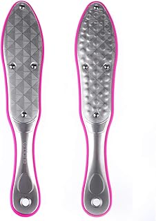 Foot File Callus Remover - G.Liane Professional Foot Scrubber Stainless Steel Colossal Pedicure Foot Rasp Callus Removal Double Sided Pedicure Foot Care Tool for Extra Smooth and Beauty Foot