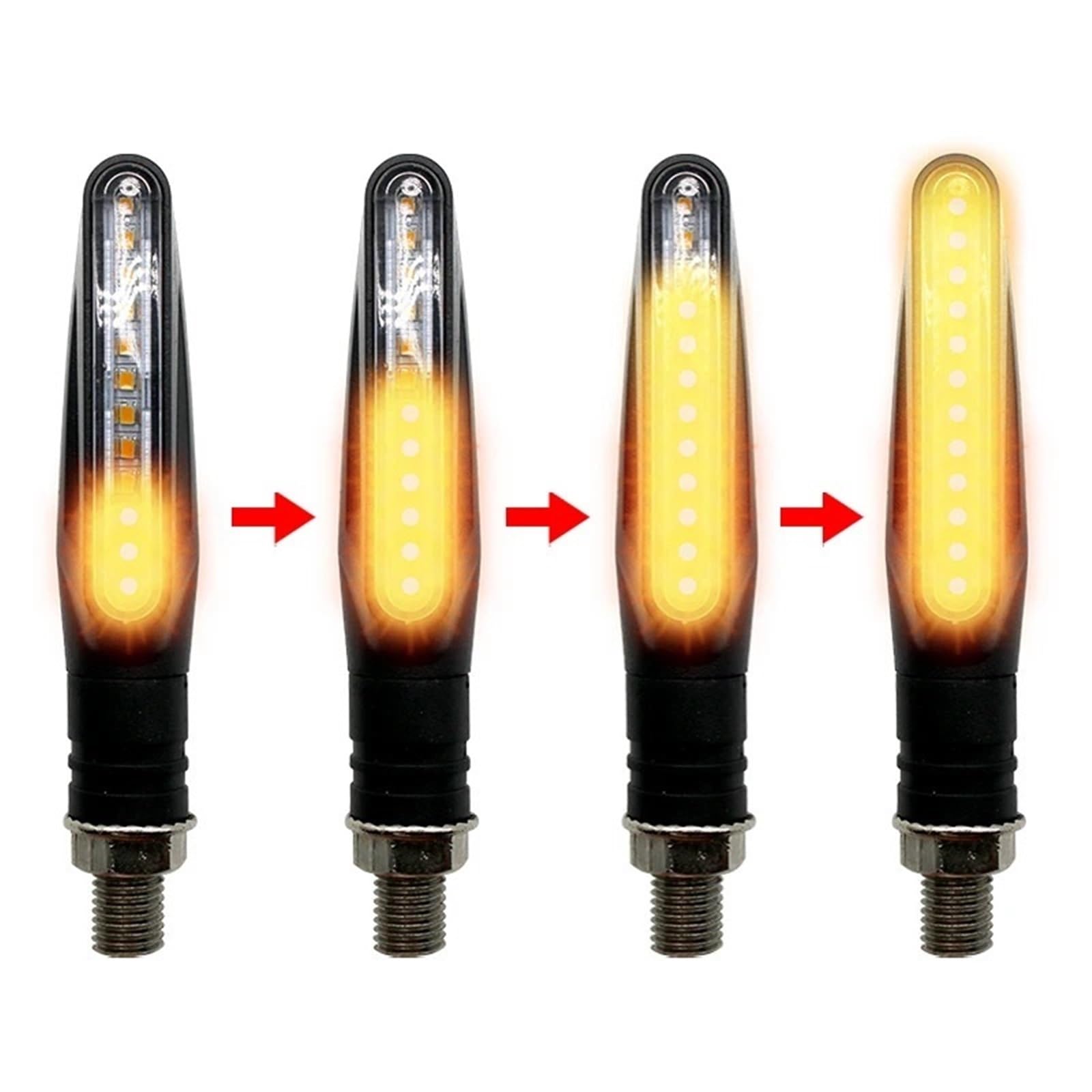 2/1 pezzi per indicatori di direzione per LED per moto