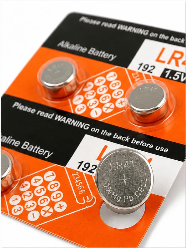 Image of Lr41 Ag3 Lr736 392 392A 192 Sr41 Button Coin Cell Battery - Pack of 4