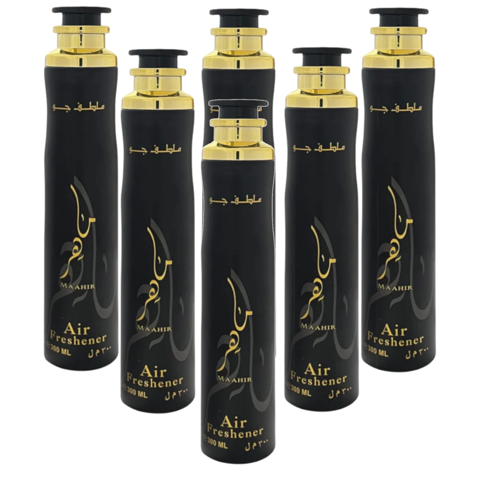 6x Ard Al Zaafaran - Arab Air Freshener - 300ml (Maahir)