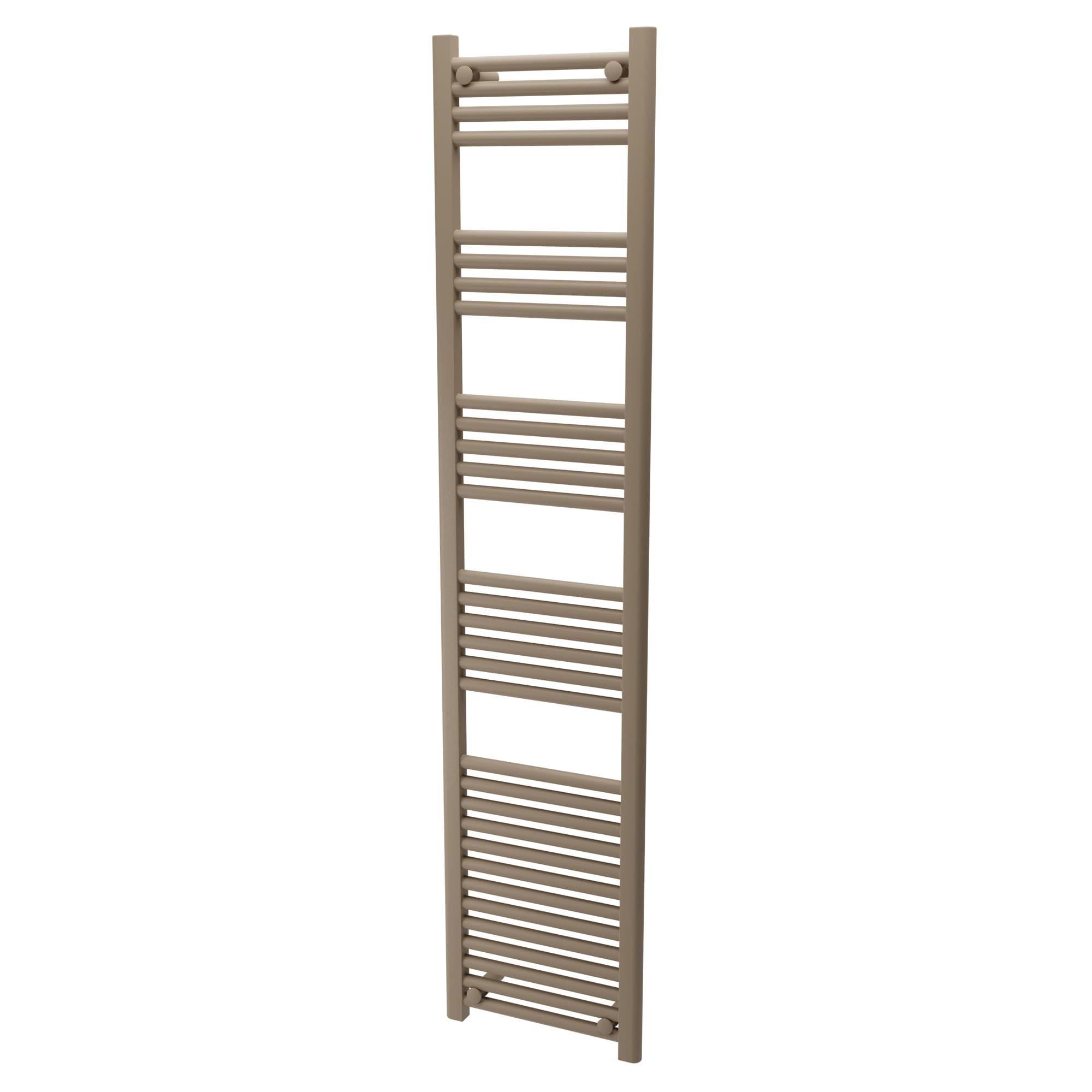 Stone/Cappuccino 400mm (w) x 1800mm (h) Ladder Designer Towel Rail Radiator Evolve | Central Heating | Bathroom Heater | 2221 BTUs