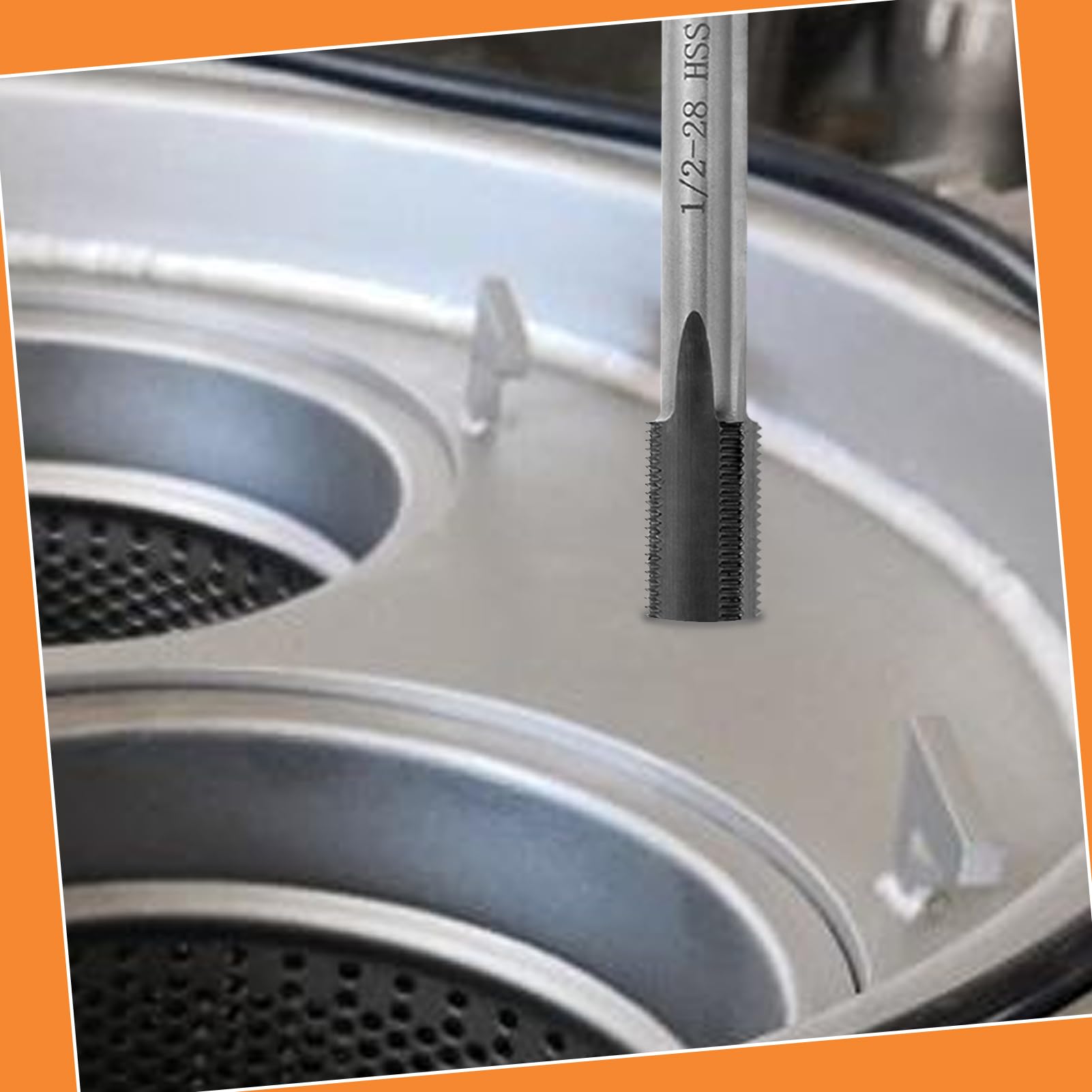 LEONTOOL Set maschi e matrici UNEF 1/2"-28 HSS filettatura acciaio alta velocità