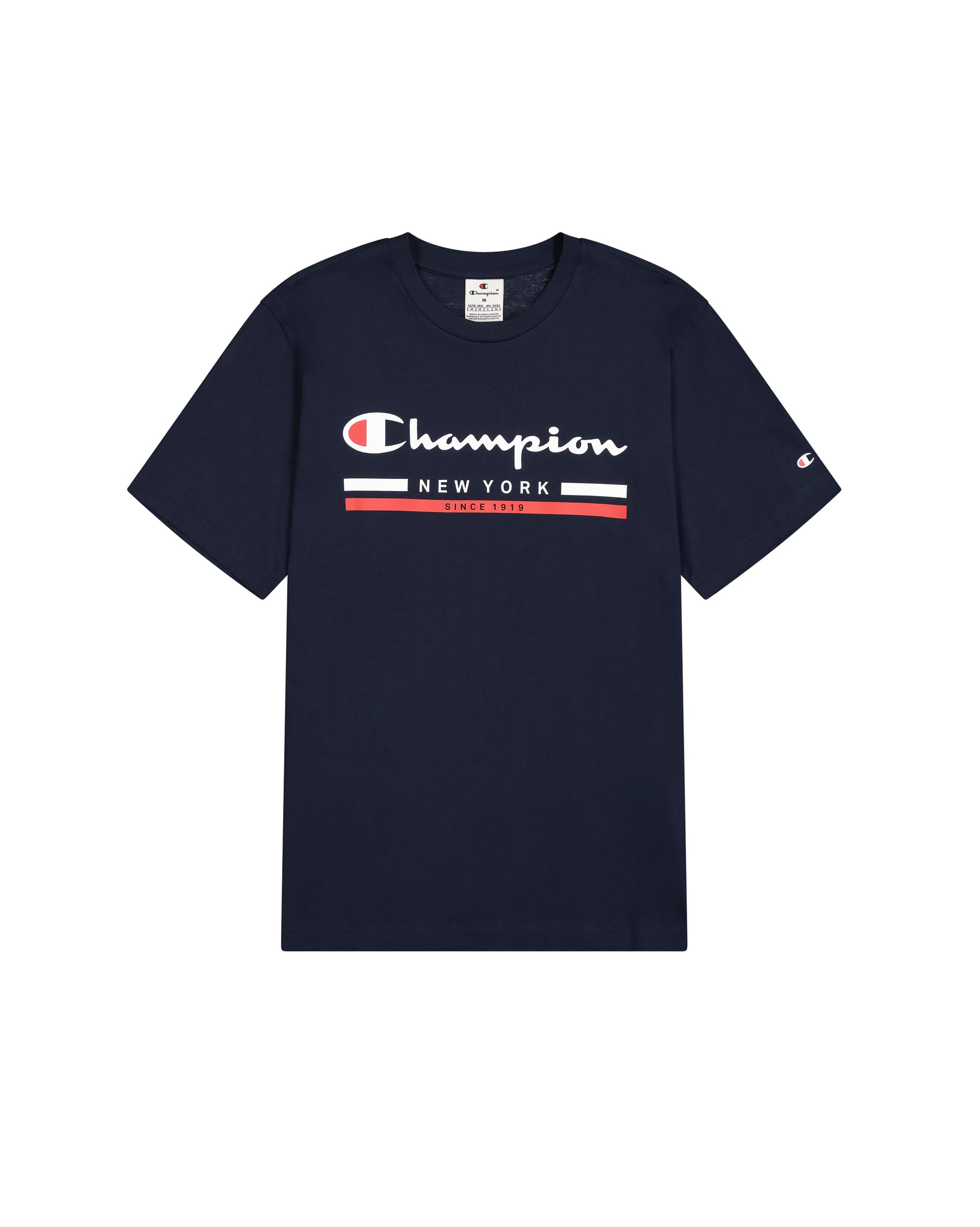Champion Men's Legacy Graphic Shop Authentic (220249) -Crewneck T-Shirt, Blue (BS501), S