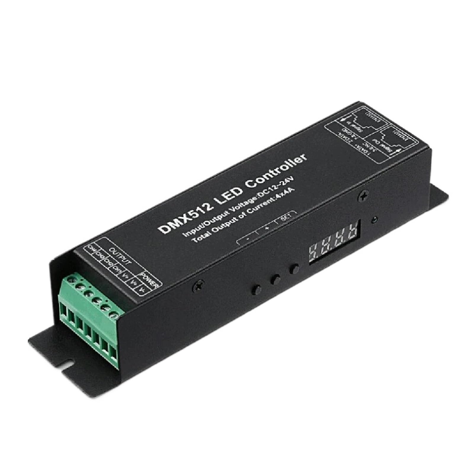 3/4CH DC12-24V RGB RGBW 512 decoder led Controller LED DMX512 4 Channels*4A(4 Channels X 4a)