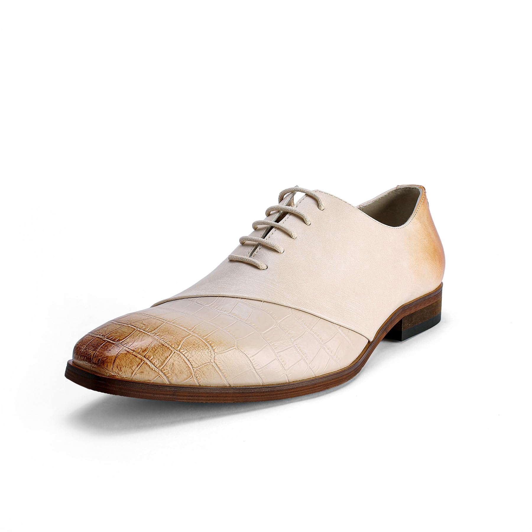 Allthemen Chaussure Homme Ville Pointues Business Derby à Lacets Costume Oxford Respirant Mariage