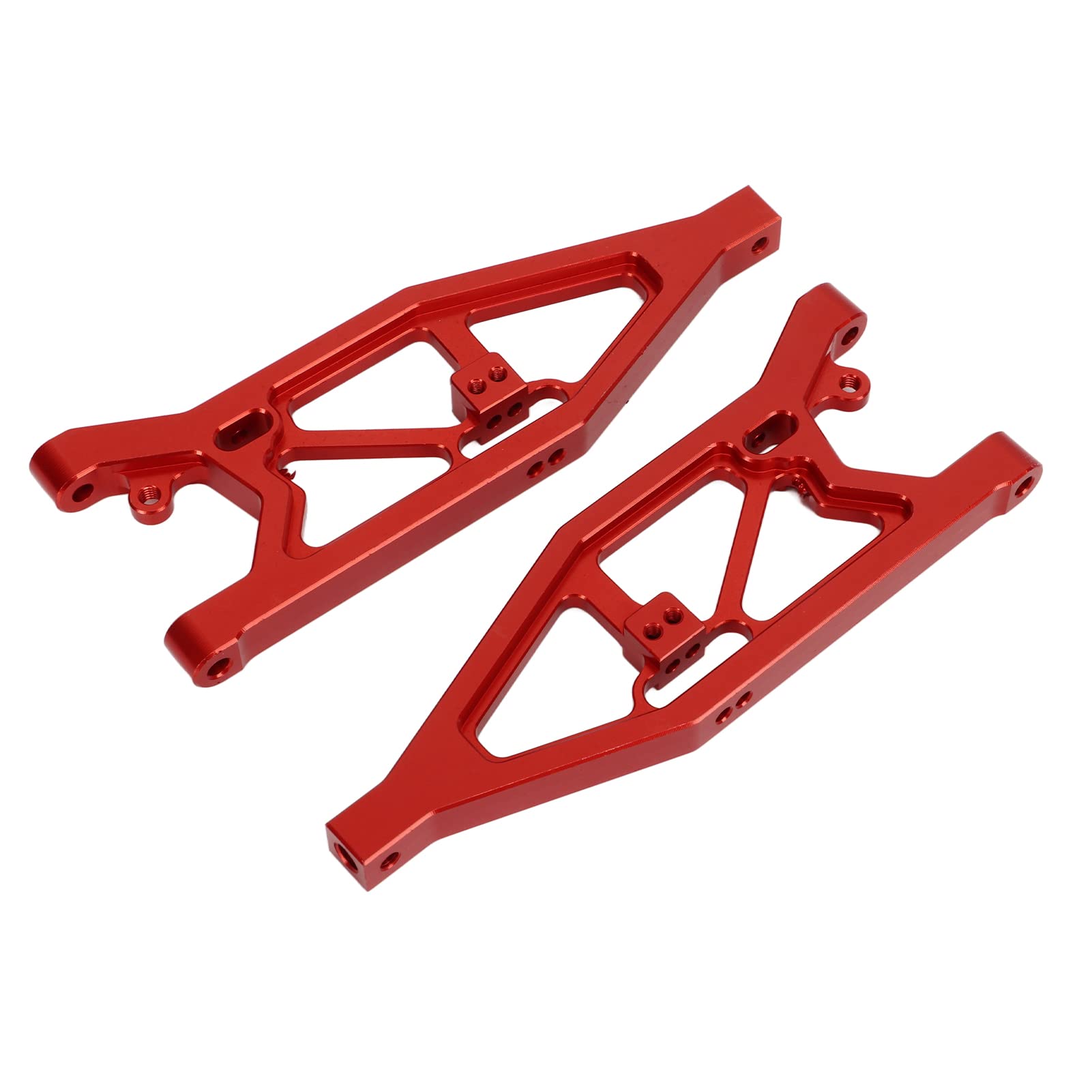 Przednie górne ramię wahadłowe samochodu RC Części zamienne ze stopu aluminium do samochodów 1/7 1/8 zdalnie sterowanych Wysoka wytrzymałość Trwałe ramię zawieszenia Bezpośrednie (Czerwony)