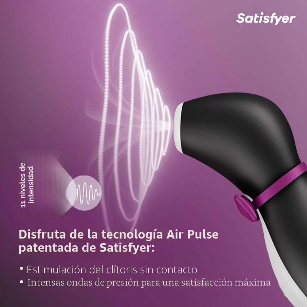 Satisfyer Pro Penguin Next Generation Vibrador de Ondas de Presión | Juguetes eroticos Clítoris con 11 Modos Vibración | Consolador | Juguetes sexuales para Mujeres | Impermeable (IPX7)