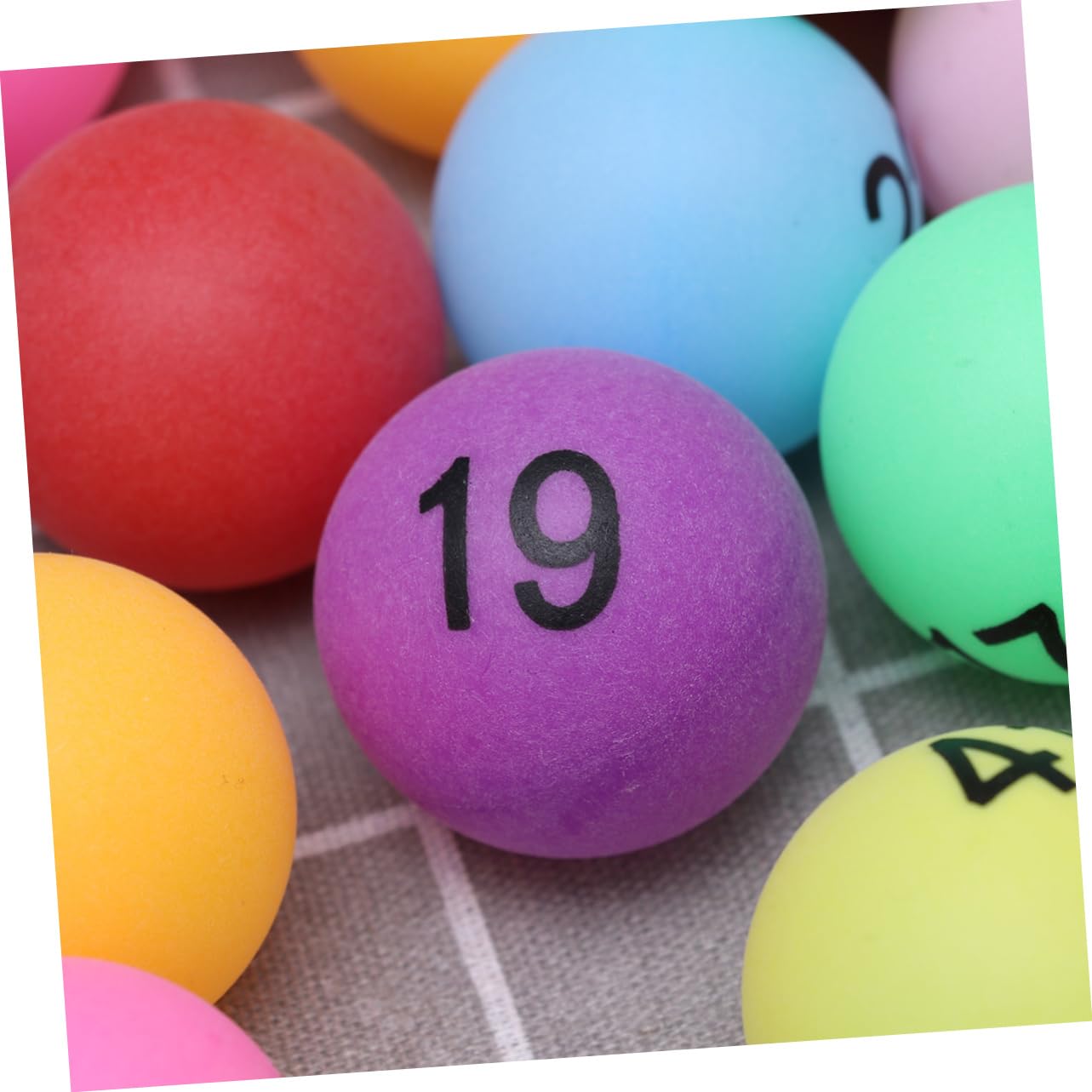 YARNOW 100 Piezas Tenis de Mesa Numbers Game Water Balls Bolas de Loteria para Fiesta Bolas de Cerveza de Loteria Pelotas de Pong numeradas Mini Pong Pelota de Actividad niño