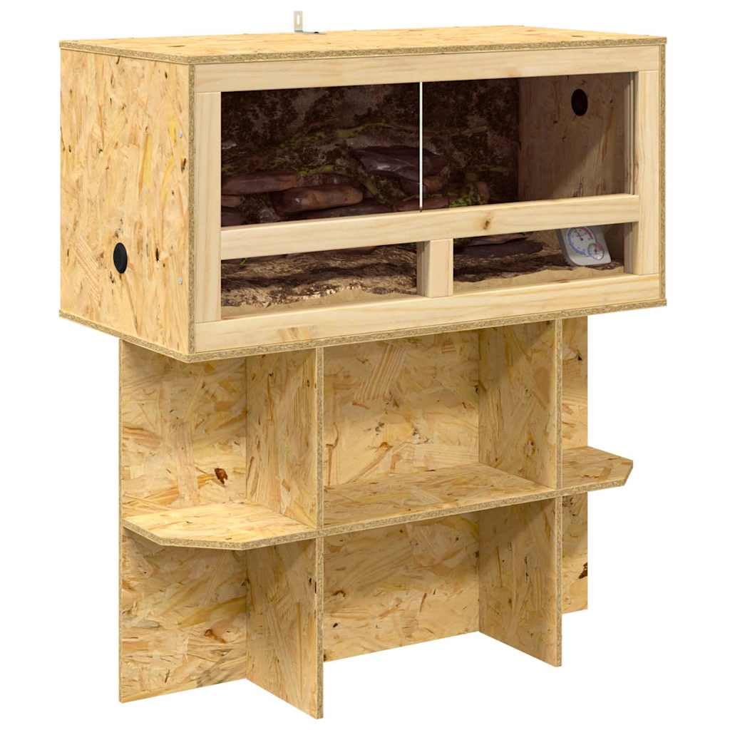 Genérico Terrario Marrón 80 x 40 x 90 cm OSB,Producto para Mascotas y Animales,Productos para Mascotas,Productos para Reptiles y Anfibios,Terrarios para Reptiles y anfibios-3397893