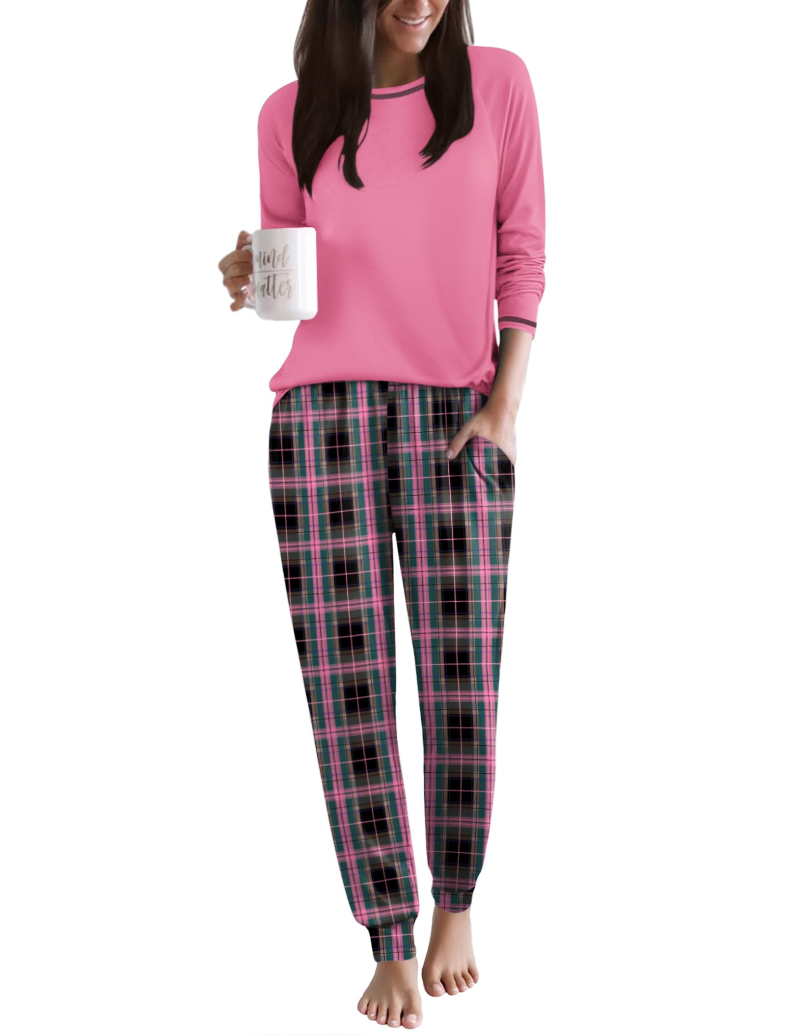 Ekouaer Women Pajama Set