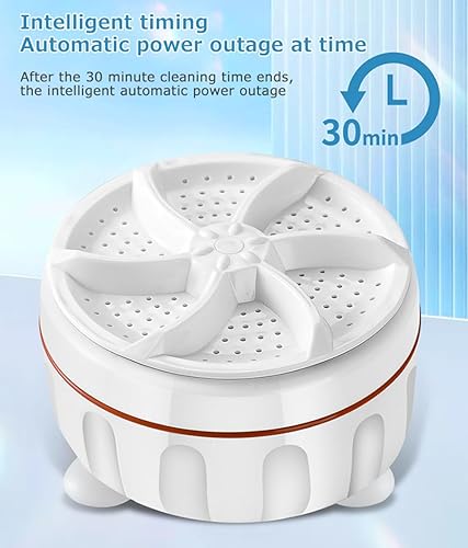 Miniatura 6 de Lavadora portátil Lavadora de limpieza con alimentación USB Mini Turbo Lavadora para calcetines Ropa interior y ropa de bebé