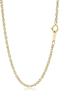 14K Gold Chain Necklace Dainty 1.8mm Thin Twisted Singapore Link Chain Necklace for Women Men Hypoallergenic Non-Tarnish 16-24 Inch