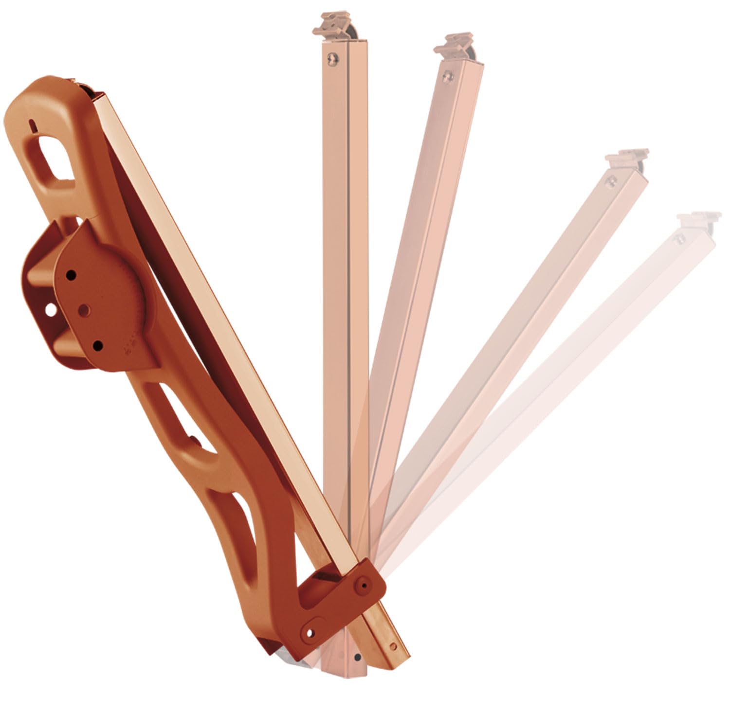 SCHWAIGER 265 Antenna satellitare 88cm Antenna SAT in alluminio Impianto satellitare Offset Antenna LNB Braccio di supporto Montaggio su palo Specchio satellitare Rosso mattone