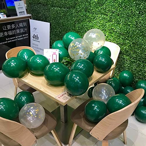 Image of 50pcs 12 inch Party Decoration Matte Latex Balloonfor Birthday Wedding Engagement Anniversary Christmas Festival-Blackish Green