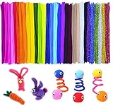 Acerich 600 Pcs Pipe Cleaners 30 Colors Chenille Stems for Valentine Day DIY Art Craft Decorations (6 mm x 12 Inch)