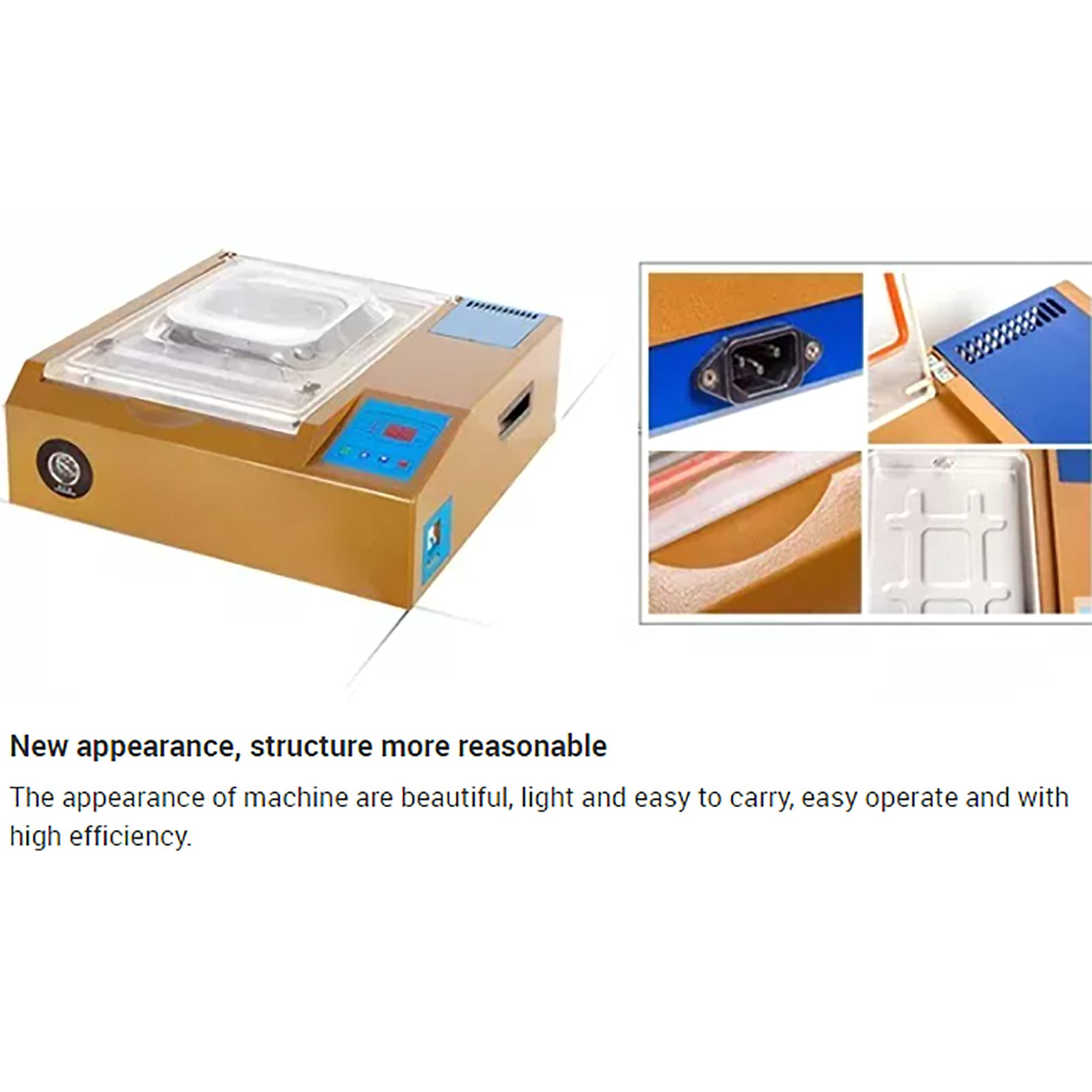 Máquina De Envasado Al Vacío Comercial, Sellador Al Vacío De Cámara con Control Automático, Ancho De Sellado Profesional, Alimentos Que Incluyen Carnes Frescas, Adobos, Sopas, Salsas Y Más