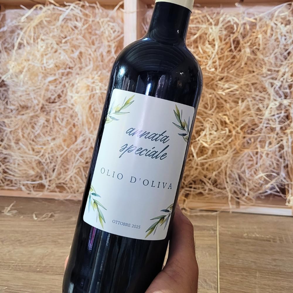 etichetta personalizzata - bottiglia di olio d'oliva (set da 6) - Etichetta per bottiglie - qualità professionale