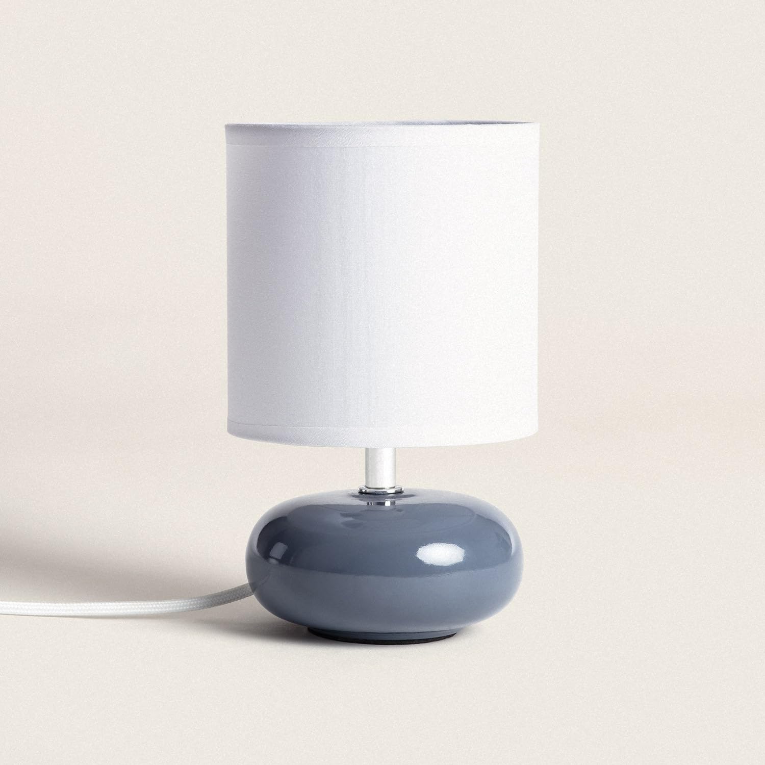LEDKIA LIGHTING Lámpara de Mesa Cerámica Ava Azul Marino