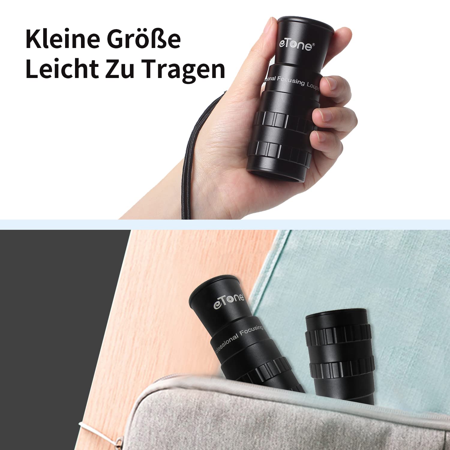 eTone Lente d'ingrandimento professionale per fotografia fotografica, 6 x lenti d'ingrandimento in vetro opaco, per 4 x 5 8 x 10 Toyo Linhof, Tachihara, per fotocamera di grandi formati, mirino