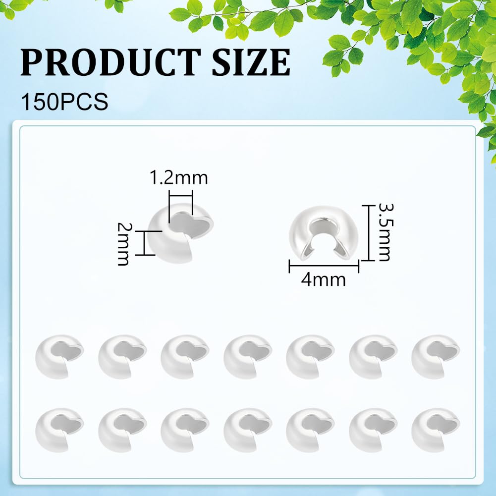 UNICRAFTALE 150 perline a crimpare in acciaio inox 304 UNICRAFTALE 150 perline a crimpare in acciaio inox 304